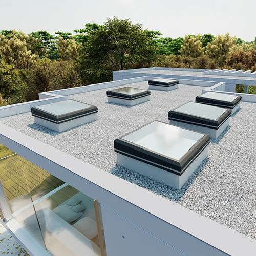 Lanterneau pour toiture-terrasse - FE 3° - LAMILUX Heinrich Strunz GmbH - pour ventilation / pour rénovation de bâtiment / à double vitrage