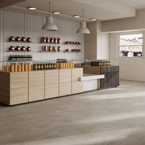 Revêtement de sol en liège - ELEGANT PLASTER GREY  - Wicanders - d'intérieur / pour salle de séjour / pour bureau