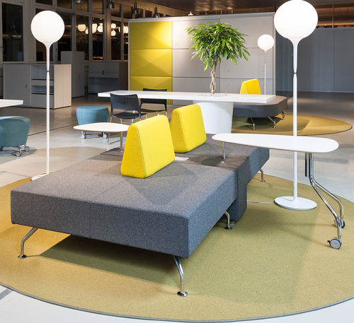 Banquette modulable - BOUNDARY - Orange Box - contemporaine / en tissu / en acier