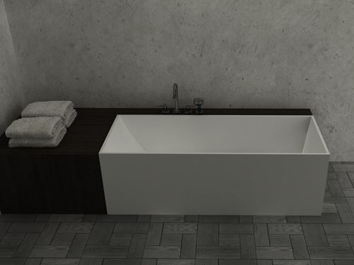 Baignoire en îlot - BS-S24 - Bella Stone Company Limited - en Solid Surface / blanche