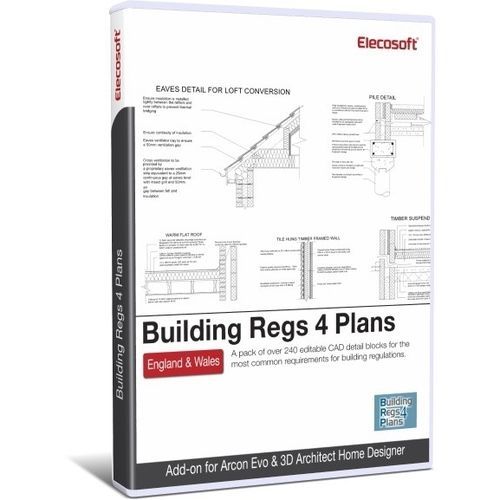Logiciel CAO - BUILDING REGS 4 PLANS PACK - Eleco Software - de dessin / pour structures en béton / 2D