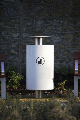 Poubelle en inox - T1 - Omos Ltd. - en aluminium / simple / contemporaine