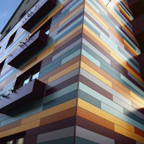 Bardage en panneaux - ROCKPANEL COLOURS - Rockwool B.V. / Rockpanel - en composite / en basalte / à emboîtement