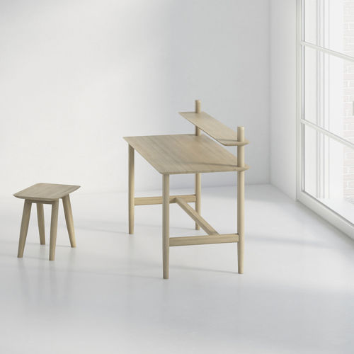 Meuble secrétaire contemporain - AETAS  - vitamin design - en chêne / en bois massif / en noyer