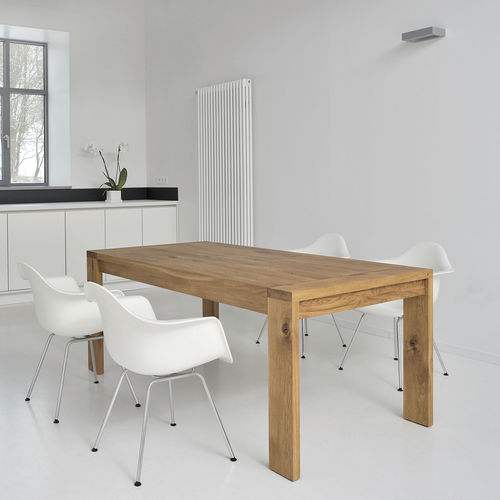 Table à rallonge - LUNGO - vitamin design - contemporaine / en chêne / en bois massif