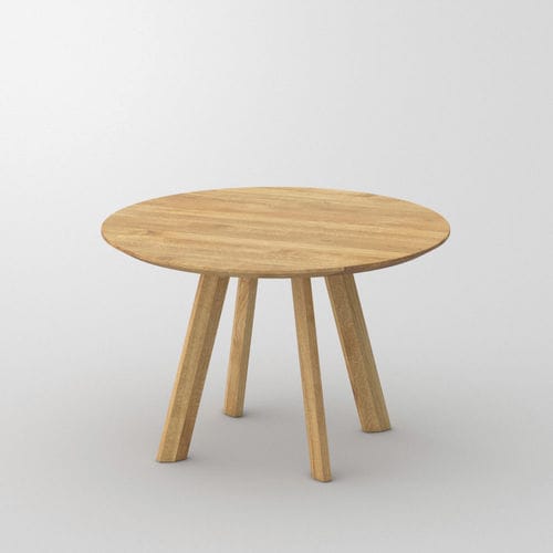 Table à manger ronde - RHOMBI - vitamin design - contemporaine / en chêne / en bois massif