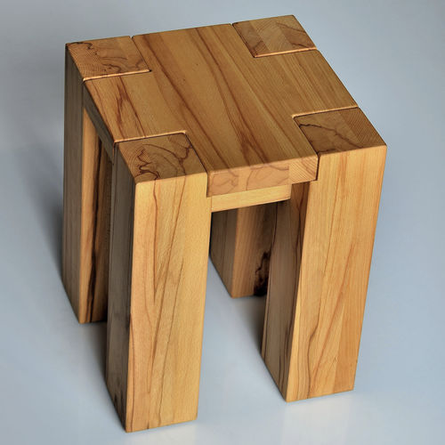 Tabouret contemporain - TAURUS 4 B11X11 - vitamin design - en chêne / en hêtre / en frêne