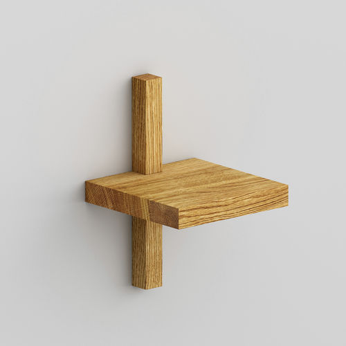 Étagère murale - AGIS SINGLE - vitamin design - contemporaine / en chêne / en noyer