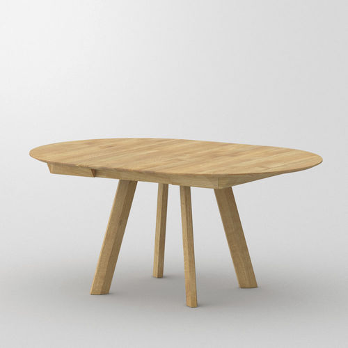 Table ronde - RHOMBI BUTTERFLY - vitamin design - contemporaine / en chêne / en noyer
