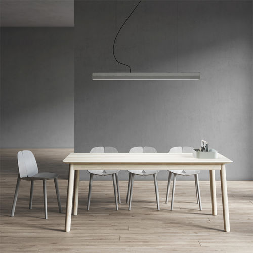 Table à manger contemporaine - LOCA - vitamin design - en chêne / en bois massif / en frêne