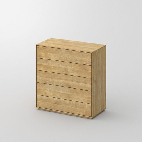 Commode contemporaine - IOTA N - vitamin design - en chêne / en noyer / en bois massif