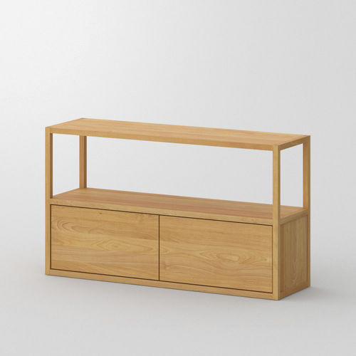 Meuble de rangement de sol - SENA - vitamin design - contemporain / pour bureau / en noyer