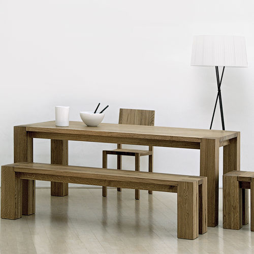 Table à manger contemporaine - TAURUS 4 B14X14 - vitamin design - en chêne / en bois massif / en frêne
