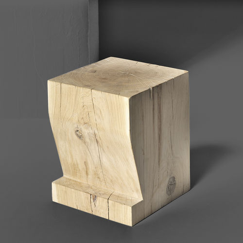Tabouret contemporain - PFEIFE - vitamin design - en chêne / en bois huilé / avec piètement en chêne