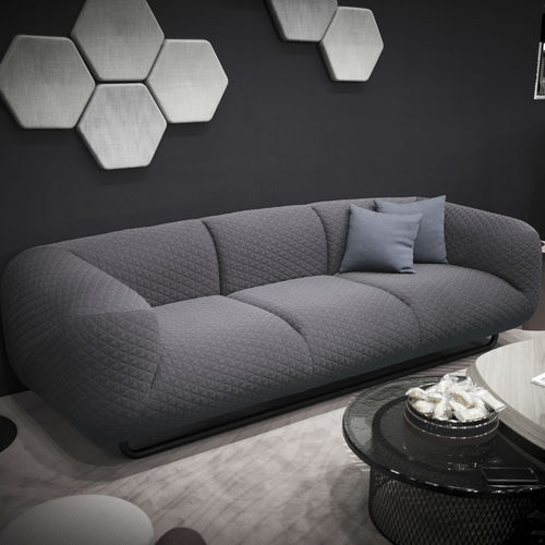 Canapé contemporain - CLOUD 9 - VIDAME EDITIONS - en tissu / beige / marron