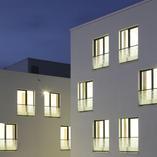Garde-corps en verre - GM WINDOORAIL® - Glas Marte GmbH - à panneaux / d'extérieur / pour fenêtre