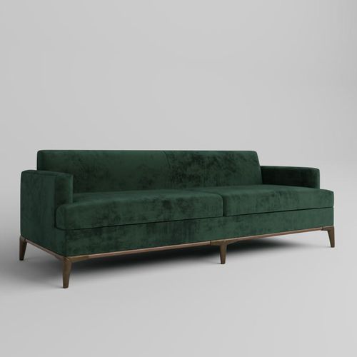 Canapé contemporain - CLIVE - Aguirre Design - en tissu / sur mesure / vert
