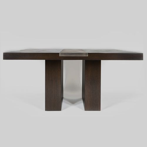 Table à manger contemporaine - VALENTINE - Aguirre Design - en bambou / en acier / avec piètement en chêne