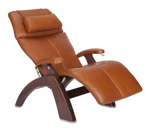 Fauteuil contemporain - PERFECT CHAIR® : PC-410  - Human Touch - en cuir / inclinable / avec repose-tête