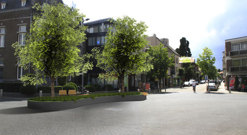 Jardinière en acier - LANAKEN - ANAE street furniture - contemporaine / pour espace public / d'extérieur