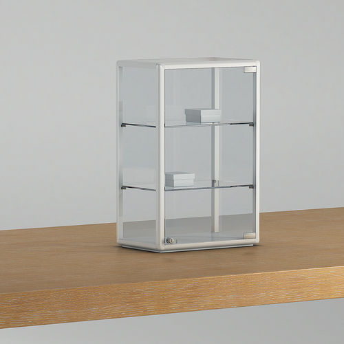 Vitrine contemporaine - 4/6P - Italvetrine - sur plan / en verre trempé / en aluminium
