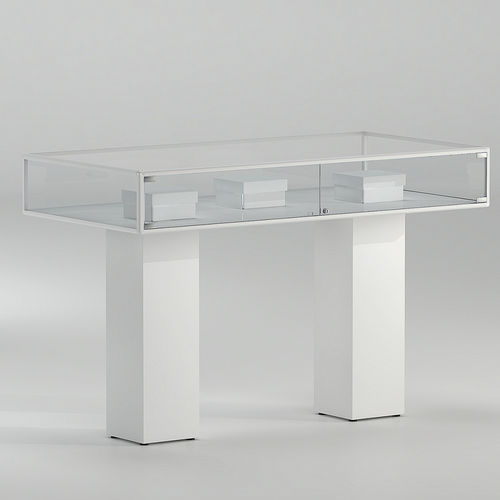 Vitrine contemporaine - 5/PLP - Italvetrine - en verre trempé / en bois / en aluminium