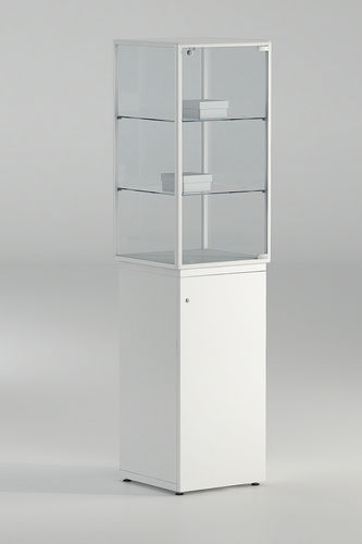 Vitrine contemporaine - 7/LAP - Italvetrine - en verre trempé / en aluminium / avec serrure intégrée
