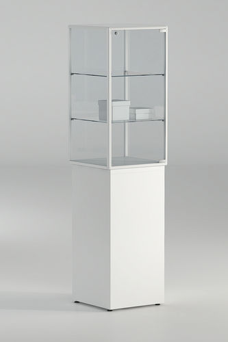 Vitrine contemporaine - 7/PLP - Italvetrine - en verre trempé / en aluminium / avec serrure intégrée
