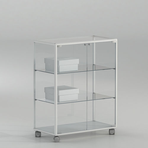 Vitrine contemporaine - 71/BP - Italvetrine - en îlot / en verre trempé / en aluminium
