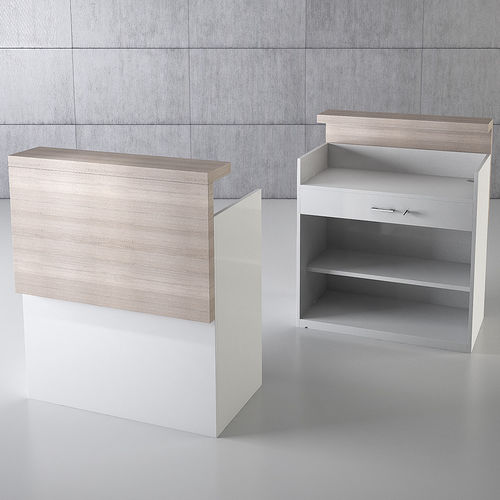 Comptoir caisse modulable - QF/10BC - Italvetrine - en bois / pour commerce / blanc