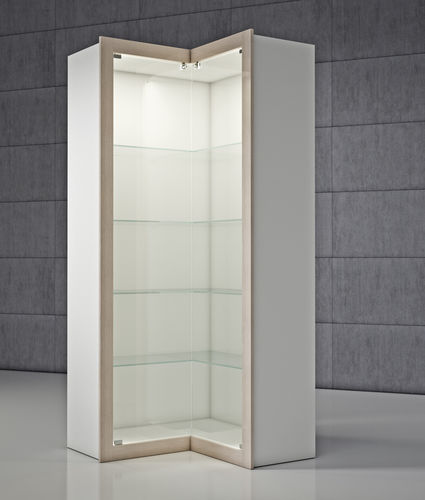 Vitrine contemporaine - QF/A - Italvetrine - en verre / en érable / en bois de rose