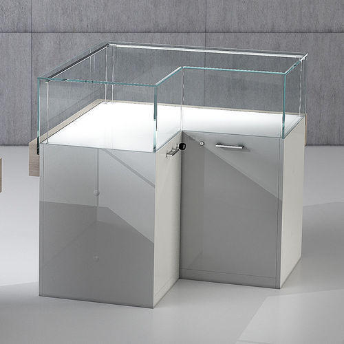 Vitrine contemporaine - QF/10BA - Italvetrine - en verre trempé / en bois / visible