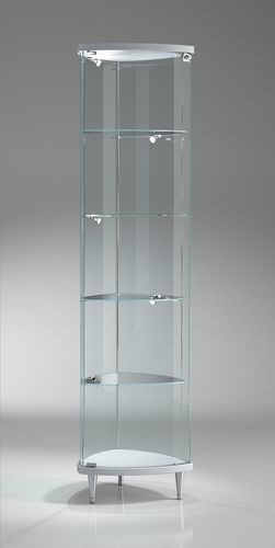 Vitrine contemporaine - 203/T - Italvetrine - sur piétement / en verre trempé / en verre bombé