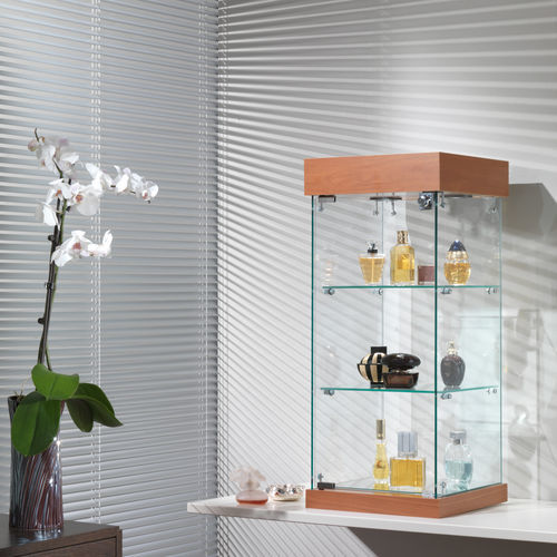 Vitrine contemporaine - 201/Q - Italvetrine - sur plan / en verre / en bois