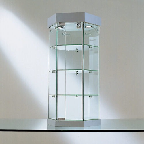 Vitrine contemporaine - 221/E - Italvetrine - sur plan / en verre trempé / en bois
