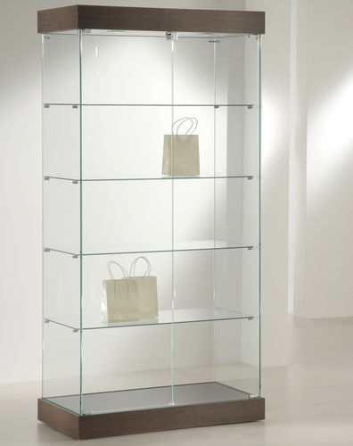 Vitrine contemporaine - 131/CC - Italvetrine - en verre trempé / en bois / éclairée
