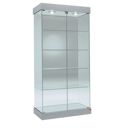 Vitrine contemporaine - 131/CS - Italvetrine - en verre trempé / éclairée / avec serrure intégrée