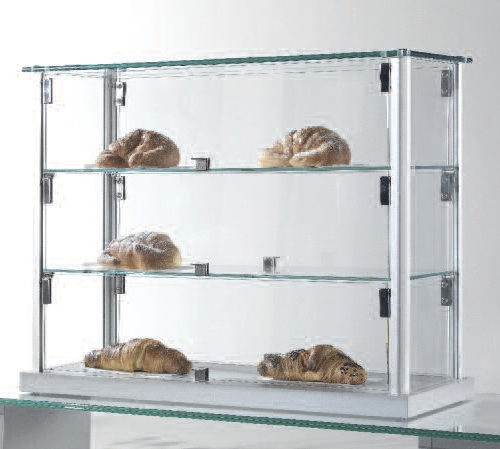 Vitrine contemporaine - 6/5 BAR - Italvetrine - sur plan / en verre trempé / aluminium