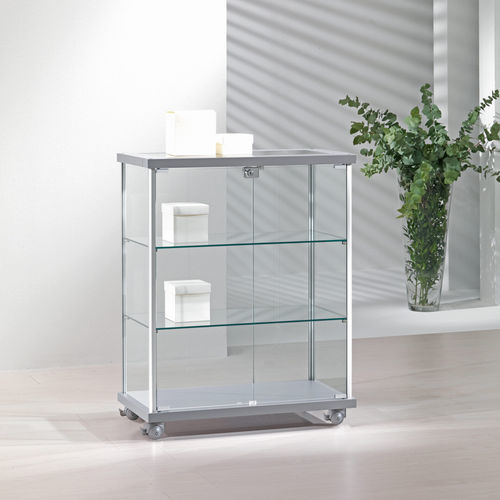 Vitrine contemporaine - 73/B - Italvetrine - sur plan / en verre trempé / aluminium