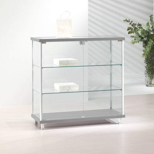 Vitrine contemporaine - 93/B - Italvetrine - en îlot / en verre trempé / en bois