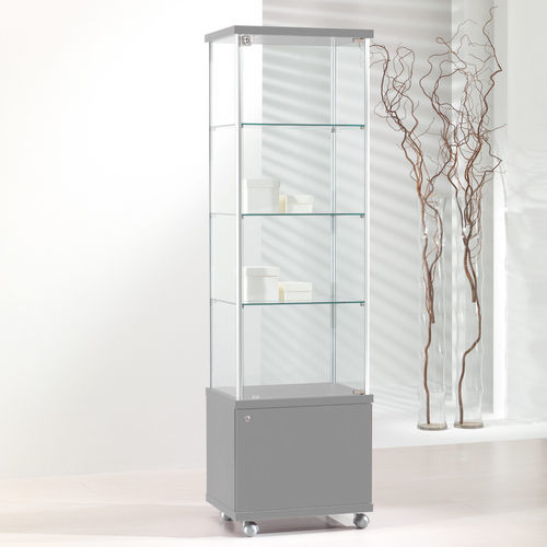 Vitrine contemporaine - 53/M - Italvetrine - en îlot / en verre trempé / en bois