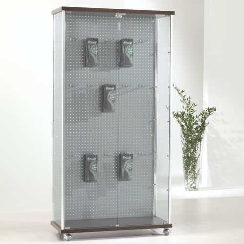 Vitrine contemporaine - 93/BL - Italvetrine - en îlot / en verre trempé / en bois