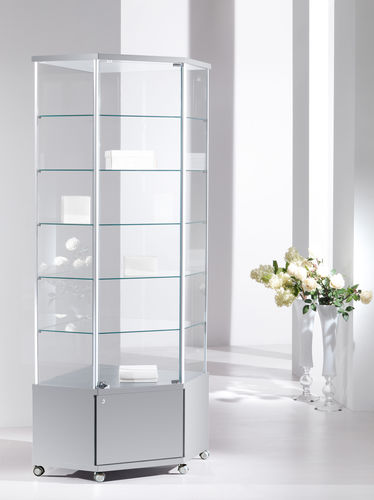 Vitrine contemporaine - 70/MA - Italvetrine - en îlot / en verre trempé / en bois