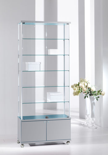 Vitrine contemporaine - 73/MA - Italvetrine - en îlot / en verre trempé / en bois