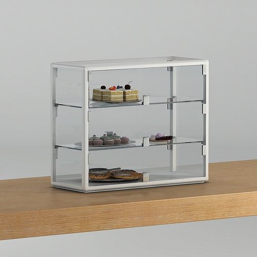 Vitrine contemporaine - 6/5PB - Italvetrine - sur plan / en verre trempé / en aluminium