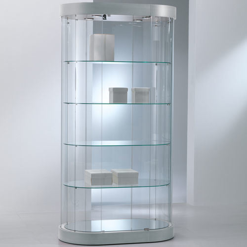 Vitrine contemporaine - 209/OG - Italvetrine - en verre trempé / éclairée / visible