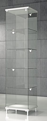Vitrine contemporaine - Q/45 - Italvetrine - sur piétement / en verre trempé / en bois