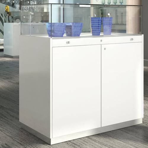 Vitrine contemporaine - Q/100L - Italvetrine - en verre / en bois / éclairée