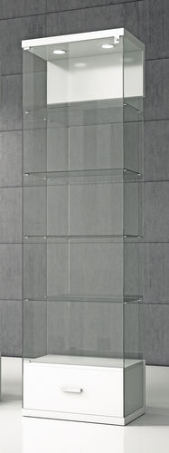 Vitrine contemporaine - VE/60C  - Italvetrine - en verre trempé / en bois / éclairée