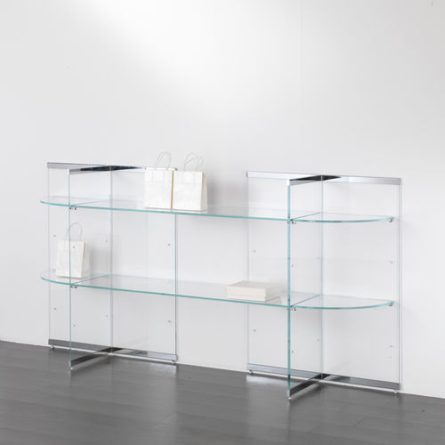Étagère murale - COM/GS16 - Italvetrine - contemporaine / en chrome / en verre